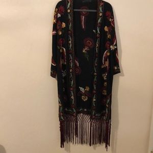 ZARA Embroidered Kimono